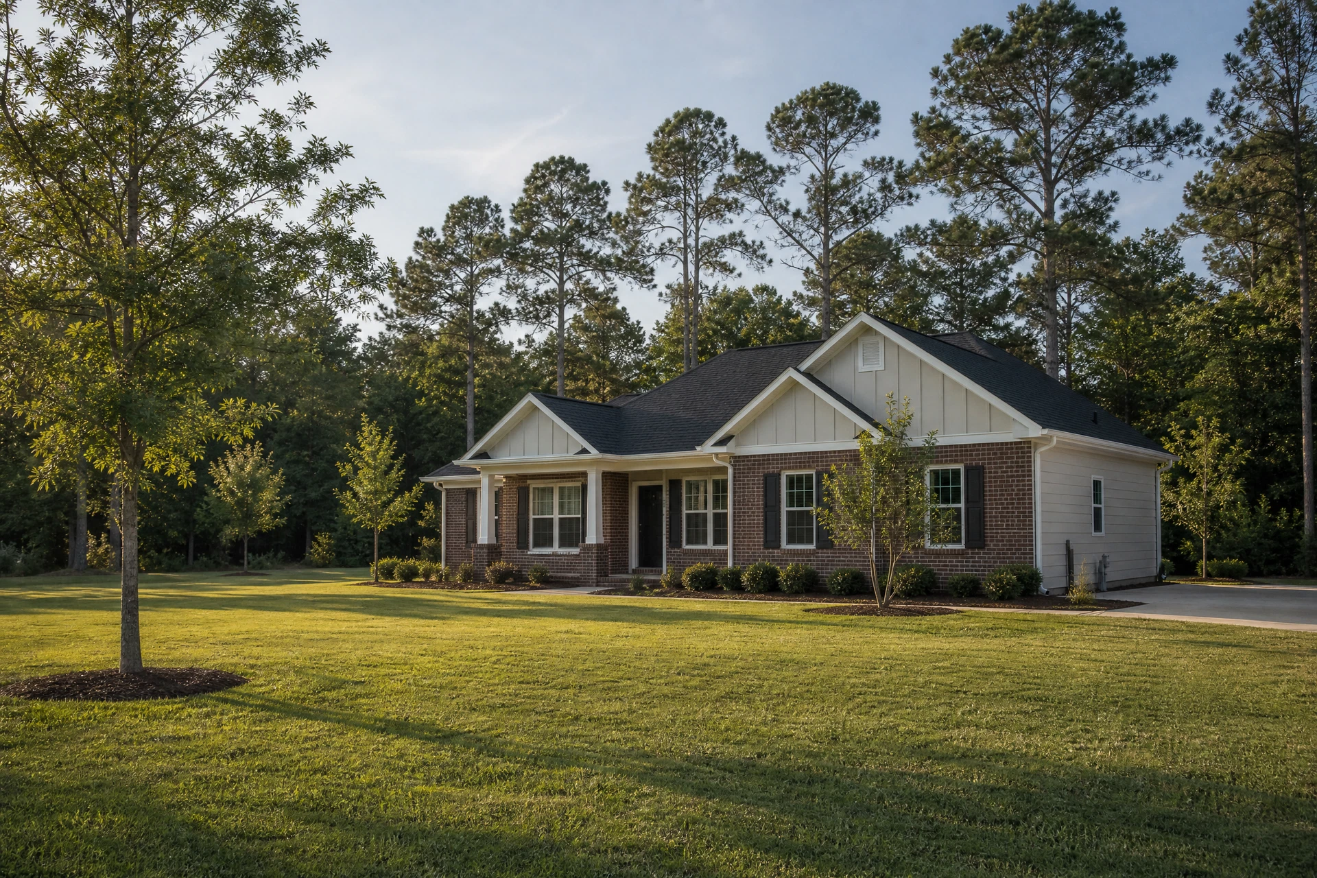 Newer brick rental home representing FOWLER property management in Blythewood, South Carolina
