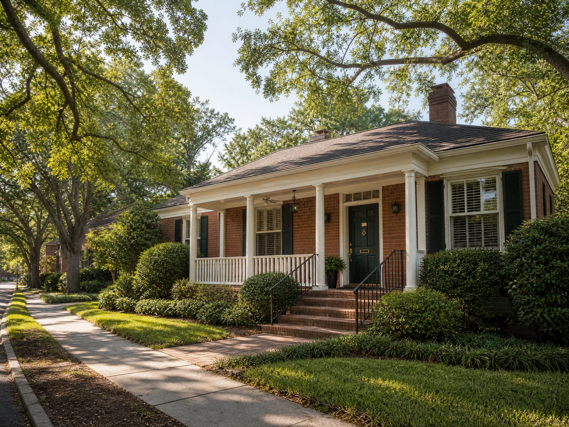 Well-maintained historic brick rental home on a mature Columbia-area residential street
