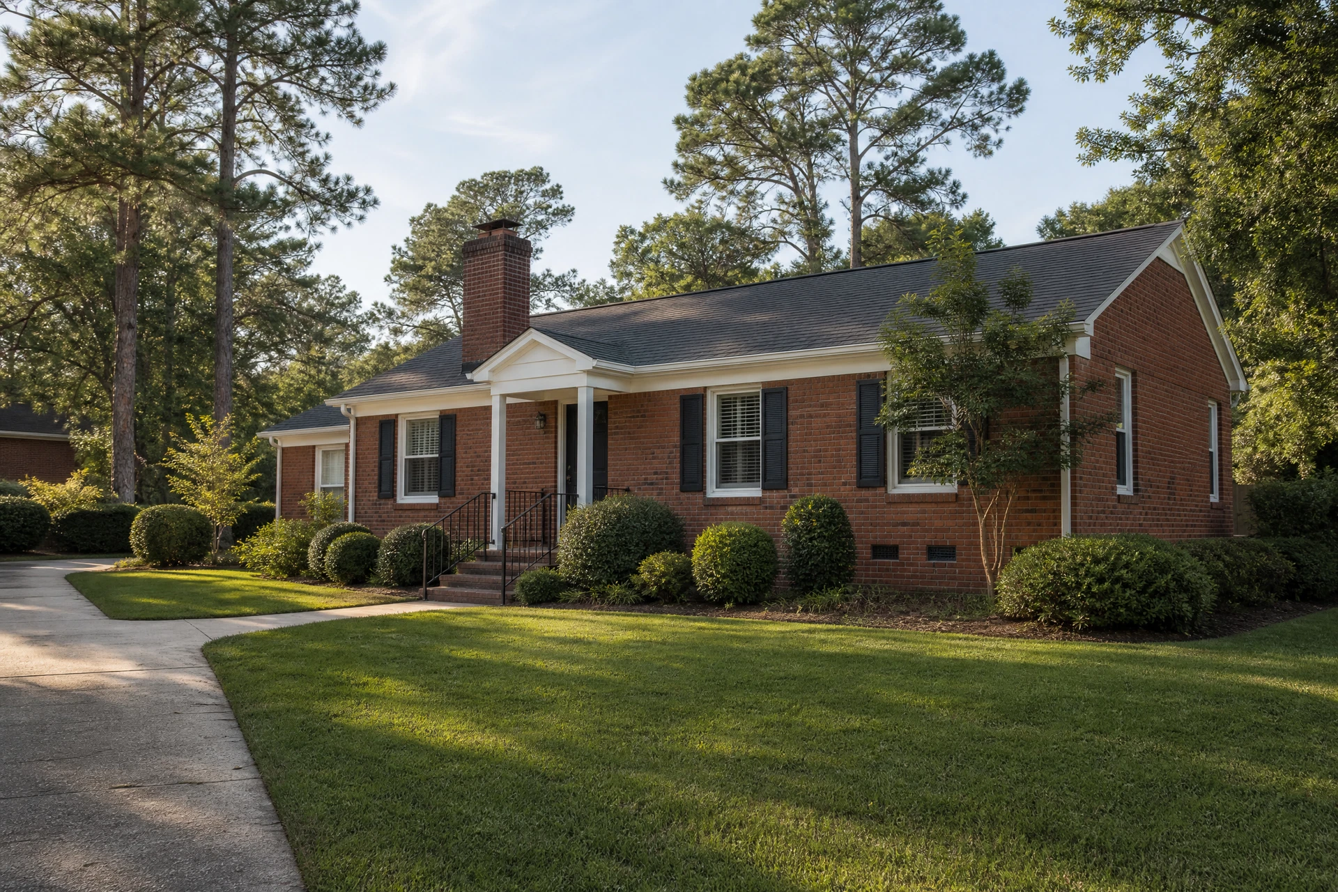 Well-maintained Columbia-area brick rental home with mature landscaping